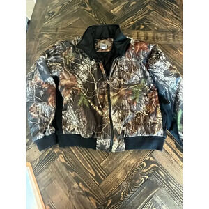 Game Winner Camo Hunting Bomber Jacket Men Large Waterproof Outdoor Western